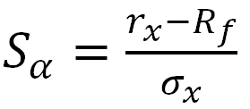 Sharpe Ratio Formula